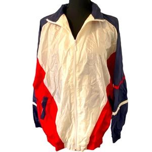 Vintage Karen Scott Red White and Blue Windbreaker